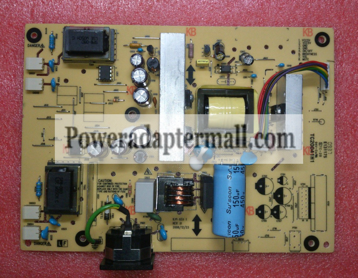 ViewSonic X223HQ 491241400101R ILPI-033 Power Supply Board